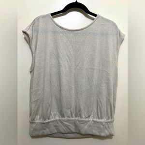 Beautiful and fancy silver blouse